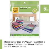 Magic Saver Bag 6'lı Vakumlu Poşet Seti 2