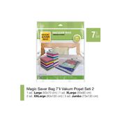 Magic Saver Bag 7'li Vakumlu Poşet Seti 2