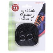 Magiclocks 6A1 Unisex Siyah Günlük Ayakkabı Bağcığı