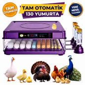 Mak 130 Yumurta Kapasiteli Tam Otomatik Kuluçka Makinesi Otomatik Çevirme