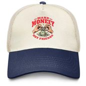 Make Money Not Friends Trucker Hat Erkekler Trendy Mesh Beyzbol Şapkası Yaz için
