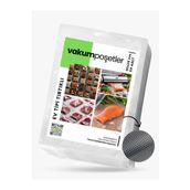 Makro Flexpack 20x25 cm Ev Tipi Gofrajlı (Tırtıklı) Vakum Makinası Gıda Vakum Poşeti 50 Adet