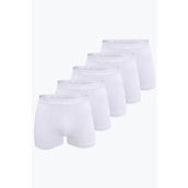 Malabadi 5M075 Beyaz 5'li Erkek Boxer