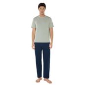 Malabadi Erkek Bisiklet Yaka Micro Modal Extra Yumuşak Yazlık Pijama Takımı 6030 (Yeşil, XL)