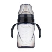Mamajoo Black 270 ml Kulplu Akıtmaz Eğitici Bardak+Anti-Kolik Bardak Ucu