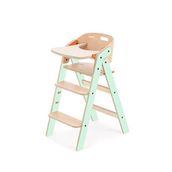 Mamatoyz All-ın-one Mint Rengi Foldable Highchair Mint Rengi Ahşap Katlanır Portatif Mama Sandalyesi