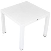 Mandella Elit Rattan Beyaz 90x90 cm Masa