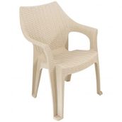 Mandella Polo Rattan Çöl Beji Bahçe Sandalyesi