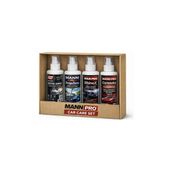 Mann Pro x 4 Bakım Seti-Carnauba Sıvı Wax+Yağmur Kaydırıcı+Far Temizleyici+Torpido Parlatıcı 150ML
