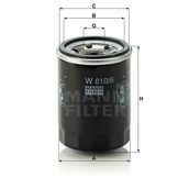 Mann W610/6 Yağ Filtresi