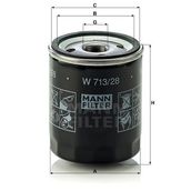 Mann W713/28 Yağ Filtresi