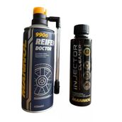 Mannol Lastik Tamir Spreyi 450 Ml + Enjektör Temizleyici 250 Ml Bakım Seti