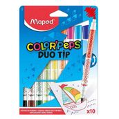 Maped 849010 Color Peps Duo 10'lu Keçeli Kalem