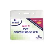Mapi Kart Poşeti Yatay Güvenlik 85x115 Mm Şeffaf (100 Lü Paket)