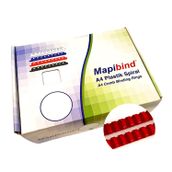 Mapibind 25 mm Kırmızı 50 Adet Plastik Spiral