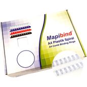 Mapibind 28 mm Beyaz 50 Adet Plastik Spiral