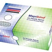 Mapibind 6 mm Kırmızı 100 Adet Plastik Spiral