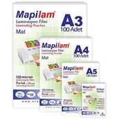 Mapilam 150 Micron A4 Parlak Laminasyon Filmi
