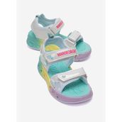 Marcokids Kız Çocuk Beyaz Işıklı Spor Sandalet Filet