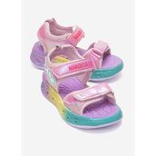 Marcokids Kız Çocuk Pembe Işıklı Spor Sandalet Filet