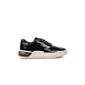 Marcomen 152-19197 Siyah Rugan Beyaz Hakiki Deri Erkek Sneaker Ayakkabı