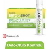 Marka Hangover Shot Detoxshot Kilo Kontrol Desteği, Bromelain, L-Carnitine, Krom, Detox Shot, Likit Detoks Kompleks - standart