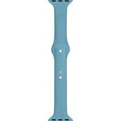 Markacase Apple Watch Seri 4 5 6 Icin 40 Mm Slim Silikon Kordon Acik Mavi