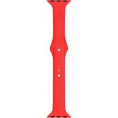 Markacase Apple Watch Seri 4 5 6 Icin 40 Mm Slim Silikon Kordon Kirmizi