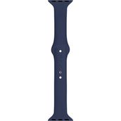 Markacase Apple Watch Seri 4 5 6 Icin 40 Mm Slim Silikon Kordon Lacivert