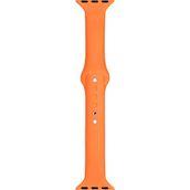 Markacase Apple Watch Seri 4 5 6 Icin 40 Mm Slim Silikon Kordon Turuncu