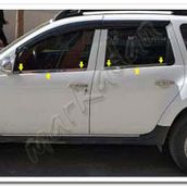 Markadan Dacia Duster 2010-2017 4 Parça Paslanmaz Çelik Cam Çıtası