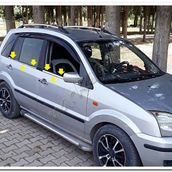 Markadan Ford Fusion 2002-2012 4 Parça Paslanmaz Çelik Cam Çıtası