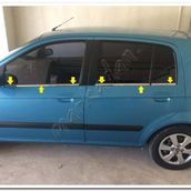 Markadan Hyundai Getz 2002-2011 6 Parça Paslanmaz Çelik Cam Çıtası
