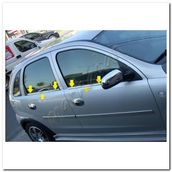 Markadan Opel Corsa C 2000-2006 4 Parça Paslanmaz Çelik Cam Çıtası