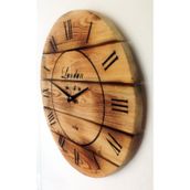 Markakanvas Ahşap Yakma 60x60 cm Duvar Saati
