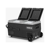 MarkEntegra Iceco K95D 12/24VOLT 95 Litre Akülü/kablolu/çift Bölmeli Kompresörlü Tekerlekli Outdoor Oto Buzdolabı/dondurucu (Akü Dahil Değildir)