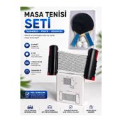 markince Masa Tenisi Seti 6lı Set Masa Tenisi Filesi Raket Top Seti Otomatik Gerdirme Pinpon Net Tüm Masalara Uyumlu