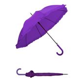 Marlux 10132A 1. Sınıf Kalite Baston Tip Rüzgara Dayanıklı 8 Fiber Telli Mor Kadın Şemsiye