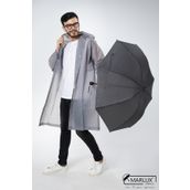 Marlux M21MAR077R003 Siyah Koyu Gri Unisex Yarasa Tip Kırılmaz Şemsiye