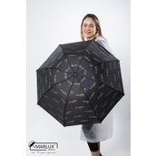 Marlux M21MAR106R001 Siyah Atatürk İmza Desenli Unisex Şemsiye