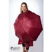 Marlux M21MAR246R002 Bordo Tam Bombeli Gizli Çiçek Desenli Kadın Şemsiye