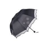 Marlux M21MAR382SNR001 Siyah Kar Tanesi Taş İşlemeli Kadın Şemsiye