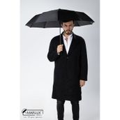 Marlux MPR2006 Siyah Ahşap Saplı 10 Telli Rüzgara Dayanıklı Kırılmaz Premium Tam Otomatik Erkek Şemsiye