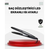 Marsilyan 2025 Seri Profesyonel Isı Ayarlı Titanyum Kaplama Saç Düzleştirici Dijital Ekranlı - Renkli - 1