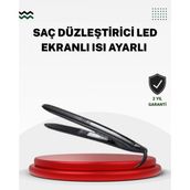 Marsilyan 2025 Seri Profesyonel Isı Ayarlı Titanyum Kaplama Saç Düzleştirici Dijital Ekranlı