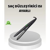 Marsilyan- Dijital Ekranlı Isı Ayarlı Saç Düzleştirici – Titanyum Plaka, Seyahat Dostu Tasarım