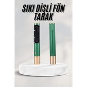 Marsilyan Düzleştirici Fırça Saç Düzleştirici Arada Fön Tarak Taşınabilir - Renkli - standart