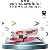 Marsilyan Ergonomik Tasarımlı Fön ve Maşa Uyumlu Saç Şekillendirici Maşa - Renkli - 1