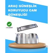 Marsilyan Katlanabilir Alüminyum Araç Güneşliği – Uv Koruma ve Klima Tasarrufu Bir Arada - 1 - Renkli