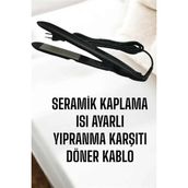 Marsilyan Saç Düzleştirici Yıpranma Karşıtı Keratin Bakımı Seramik Kaplama - 0 - Siyah - 1
